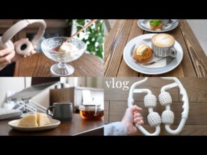 vlog 体と心を整える在宅ワーク日常/ 韓国の友人との再会 / 仕事中のホットドリンク紹介/ 本葛ココナッツプリン作り