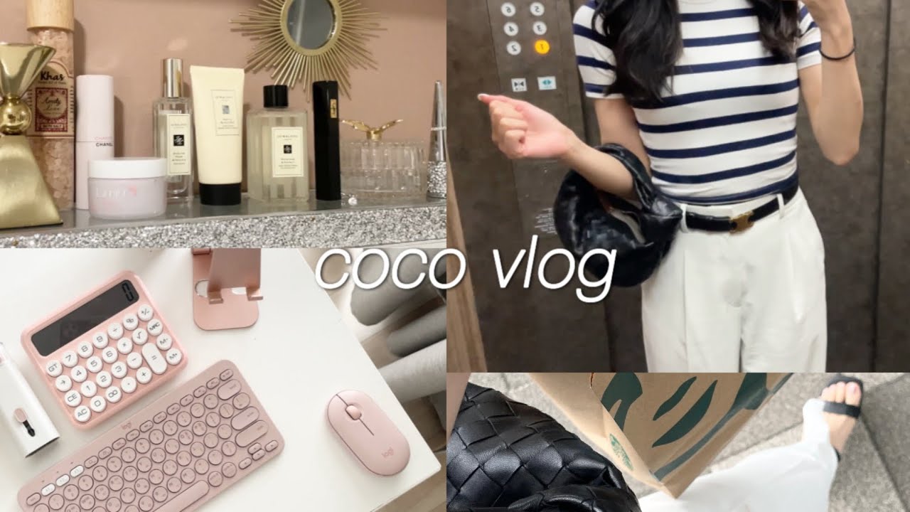 kor)【vlog】AM出社PM在宅勤務のとある日/ootd/デスク周り