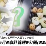 【家計管理】2024年5月/低収入/手取16万円/一人暮らし/生活費/家賃1万5千円/独身/アラサー/OL/家計簿/給料日ルーティン/節約/貯金/副収入/投資/ミニマリスト/セミリタイア