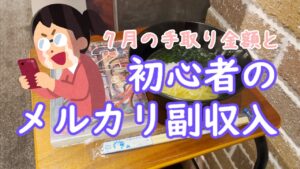7月の私の手取り額と初心者のメルカリ副収入 | ズボラ主婦