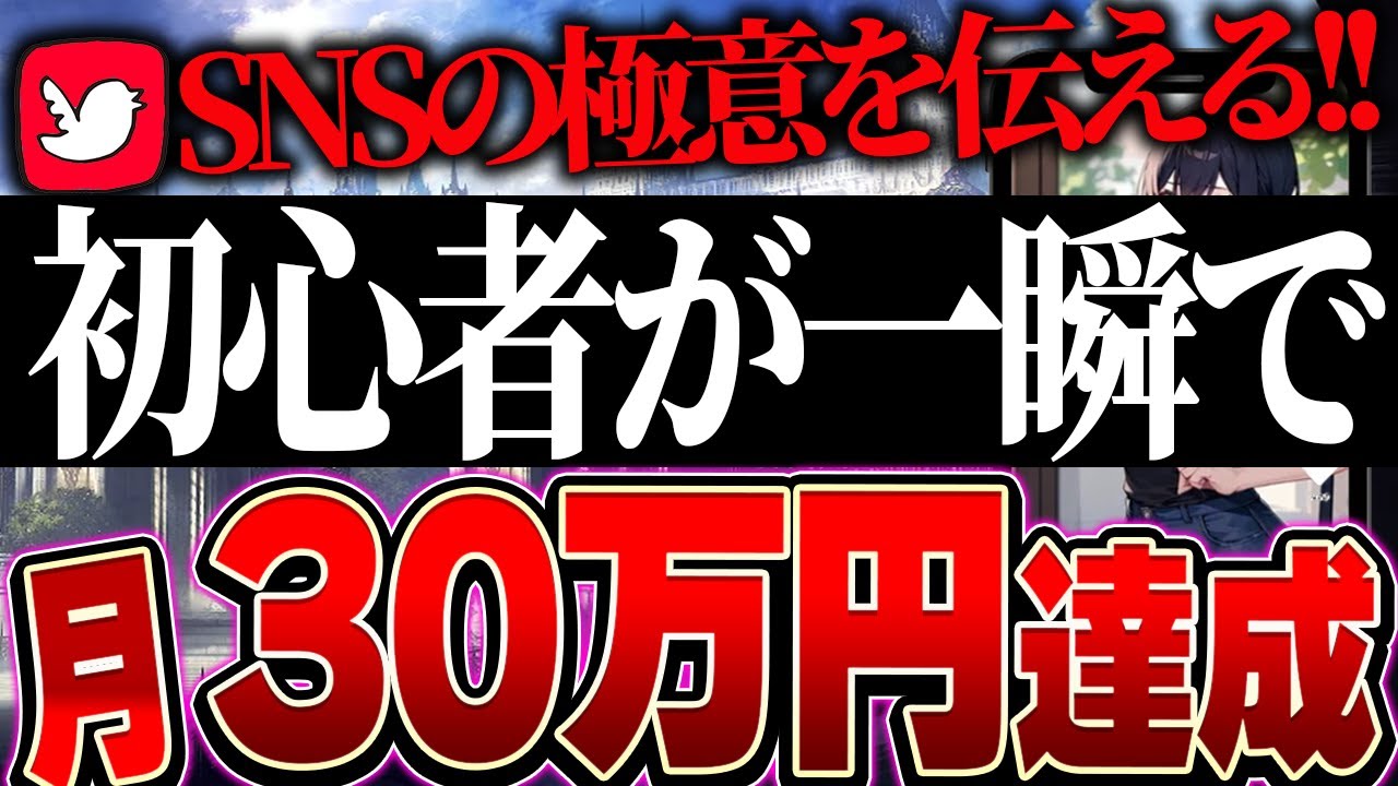 【Twitter運用】SNS副業で月30万円稼ぐために絶対やるべきこと５選を解説します【TikTok】【AI】