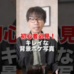 【写真初心者必見】キレイな背景ボケ写真を撮る方法