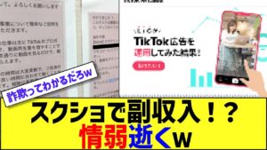 スクショで副収入!?情弱逝くw