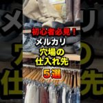 初心者必見!メルカリ穴場の仕入れ先5選 #メルカリ #副業 #在宅ワーク #せどり #うつ #shorts