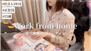 【vlog】完全在宅勤務のIT企業3年目OLの1日👩💻| 朝から仕事終わりまで | リモートワークルーティン