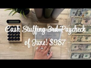 Cash Stuffing Third Paycheck of June! | $987 | Cash Envelope System | Dave Ramsey Inspired