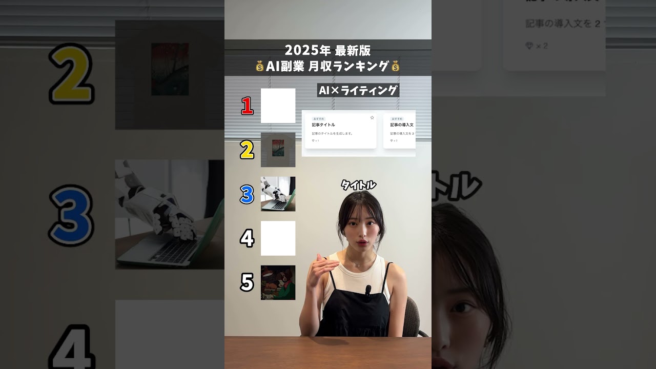 【最新版】AI副業ランキング