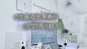 【デスクツアー】25歳在宅勤務のデスク周り紹介