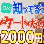 【ヤバいスマホ副業を見つけた!】こんな簡単アンケートで時給2000円ももらっていいの!?