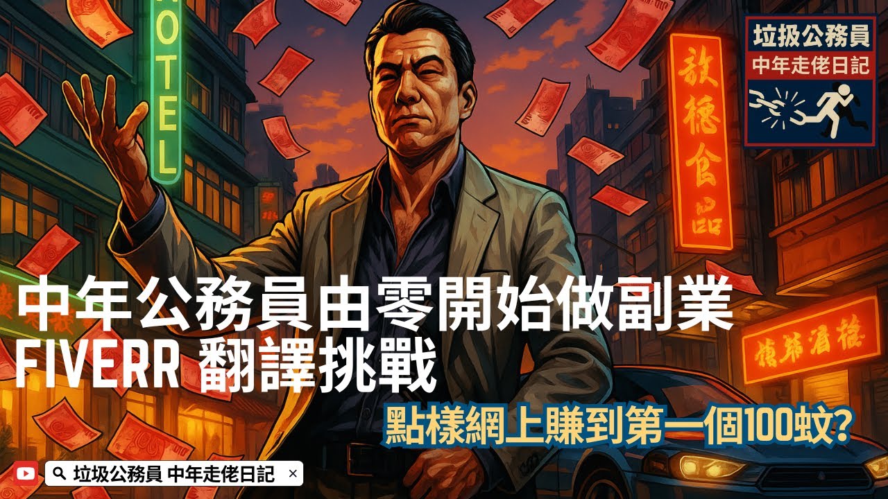 EP6. 中年公務員由零開始做副業：Fiverr 翻譯挑戰｜點樣網上賺到第一個$100？