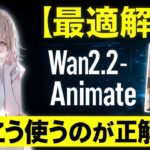 【知らないと損】公式ネイティブ版は罠?Wan2.2-Animateの真の力を120%引き出す“葉加瀬式”モーショントレース特化ワークフロー【ComfyUI】