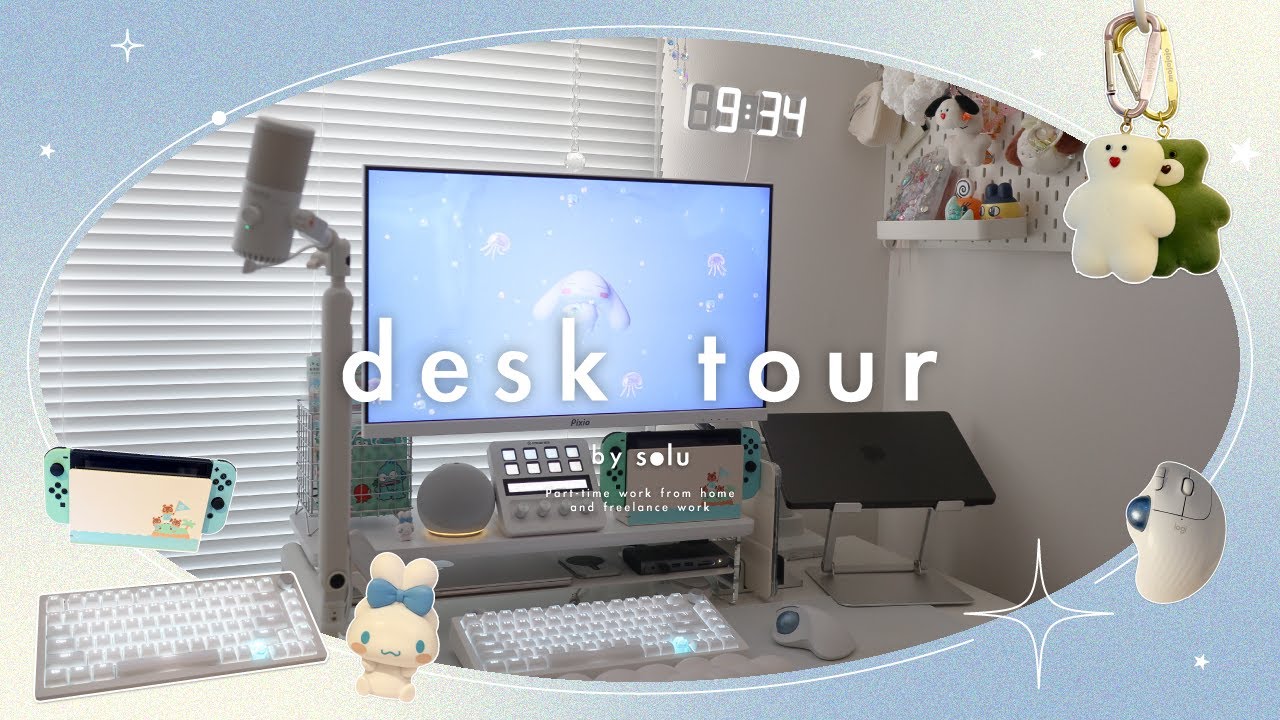 desk tour｜在宅パート×フリーランス☁️仕事とゲームを両立するデスク周り
